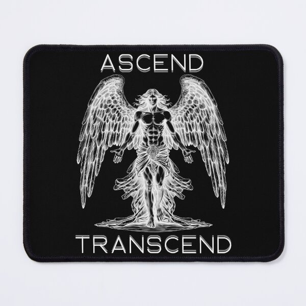 Item preview, Ascend Transcend Mystical Angel black and white designed and sold by AgeOfHeroes.