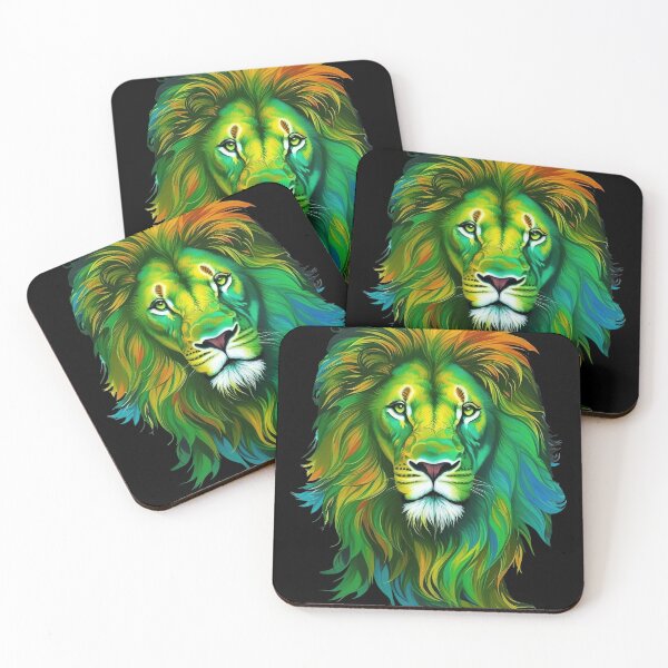 Item preview, Colorful lion designed and sold by CoolPixels.