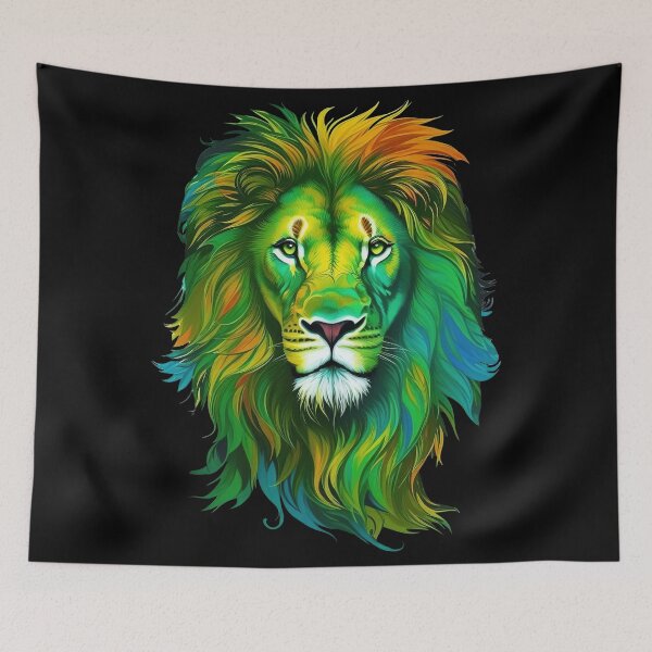 Item preview, Colorful lion designed and sold by CoolPixels.