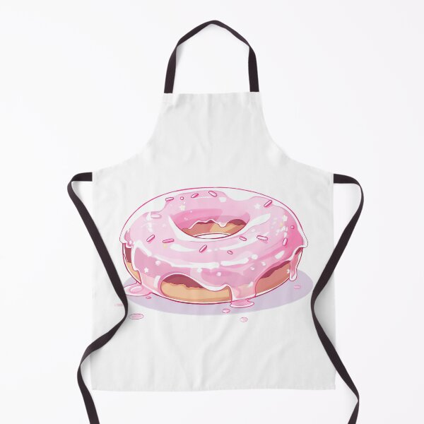 Item preview, Cute Kawaii Pink Glazed Donut designed and sold by CozyKawaiiArt.