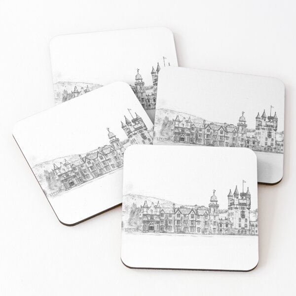 Item preview, Balmoral Castle, Scotland Drawing - An Historic Royal Residence designed and sold by studioSharonKay.