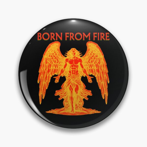 Item preview, Born From Fire Mystical Angel red and gold designed and sold by AgeOfHeroes.