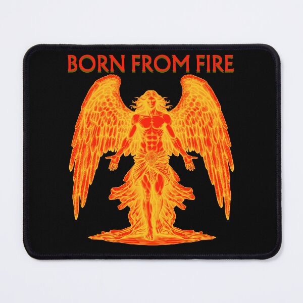 Item preview, Born From Fire Mystical Angel red and gold designed and sold by AgeOfHeroes.