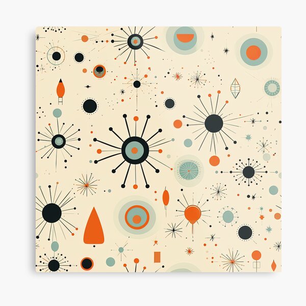 Artikel-Vorschau von Atomic-Druck im 50er-Jahre-Stil, designt und verkauft von Inky-Spiration.