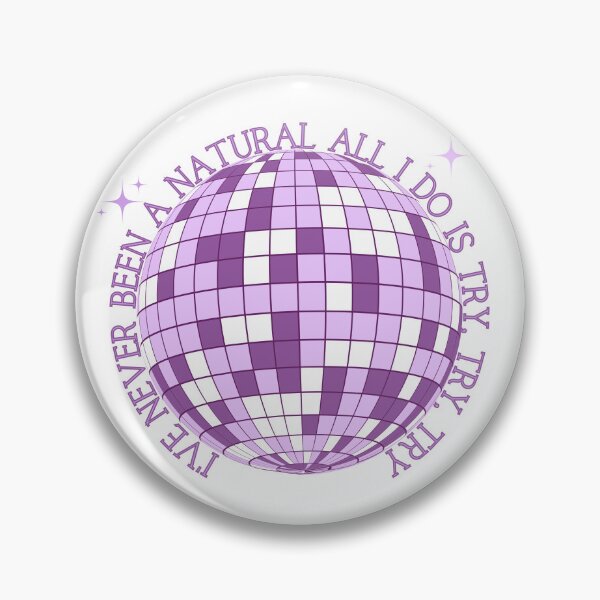 Item preview, Mirrorball All I Do is Try Try Try Purple Design designed and sold by doria-photos.