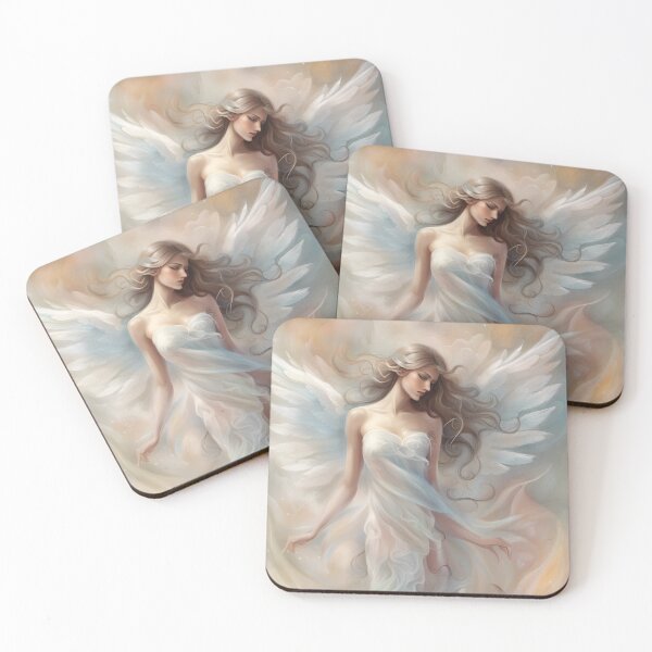 Item preview, Dreaming angel, soft colors portrait  designed and sold by artbelka.