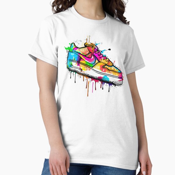 Aperçu de l'œuvre chaussure nike colorée peinte créée et vendue par WearYoSneakers.