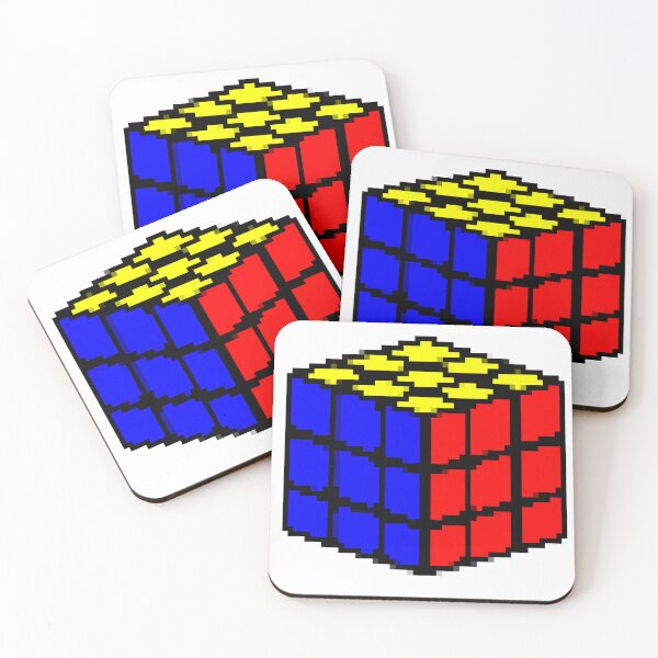 Item preview, Cubo de Rubix de arte de píxeles designed and sold by AmyJStickers.