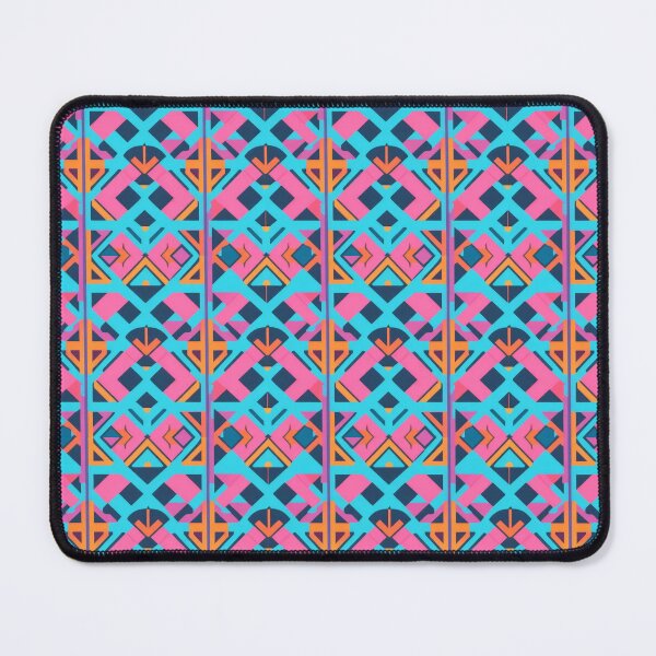 Item preview, Pink and turquoise flat pattern designed and sold by GracefulGems.