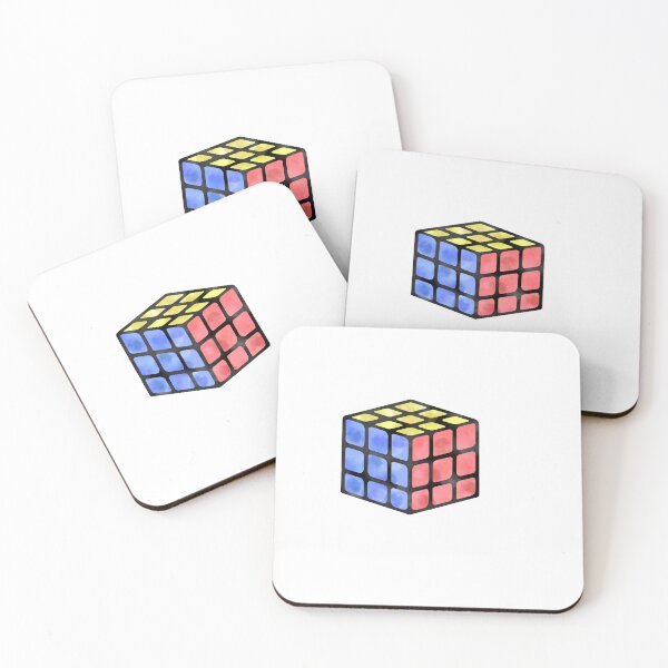 Item preview, Cubo Rubix acuarela pastel designed and sold by AmyJStickers.