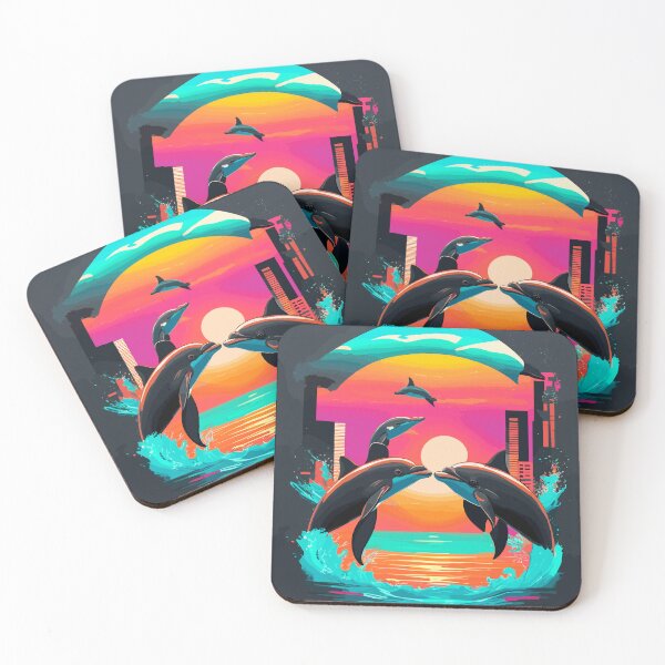 Item preview, Serenity at Sunset - Dolphins Paradise designed and sold by OlivedesignsIN.