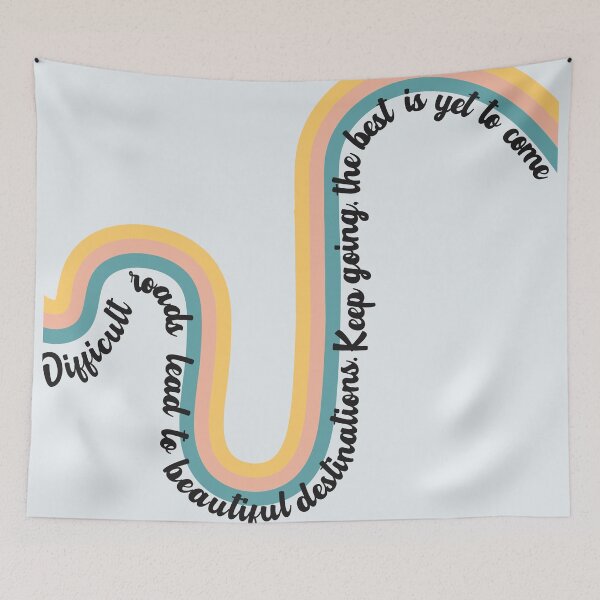 Item preview, Difficult Roads lead to Beautiful Destinations - Soft colors designed and sold by SalxSal.