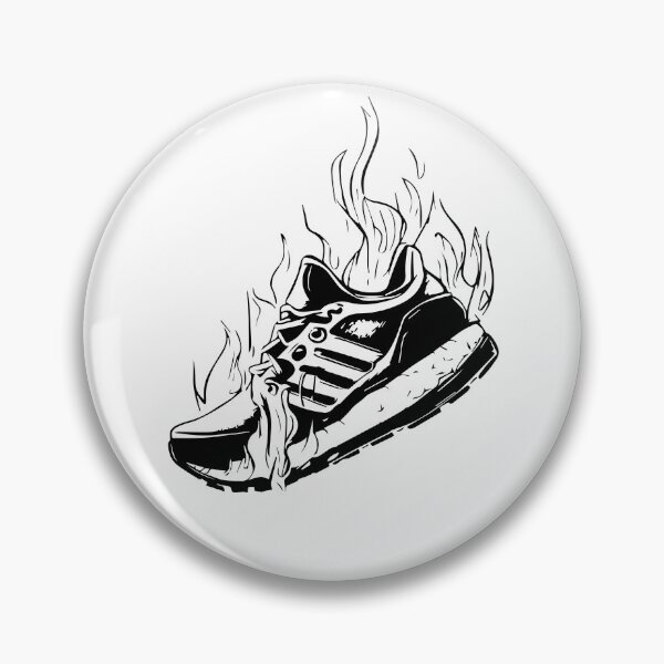 Item preview, Flame Boot black and withe desing designed and sold by WearYoSneakers.