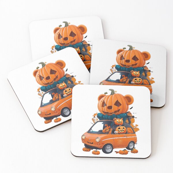 Item preview, Happy Halloween Pumpkin Car. designed and sold by ImagineCorner.