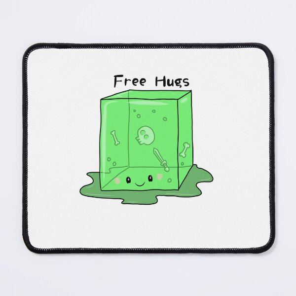 Item preview, Kawaii Gelatinous Cube, Free Hugs designed and sold by BuckyCreative.
