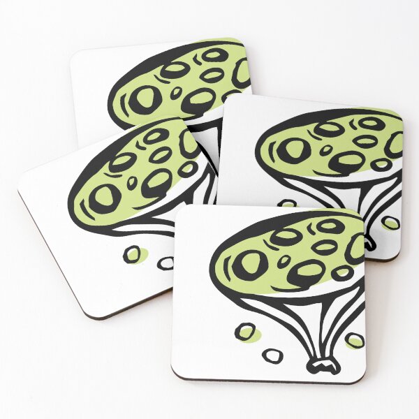 Item preview, Abstract Modern Minimalist Contrast Hand Drawn Botanical Seedpod Seeds Offset Green Color Splash designed and sold by dashaporoshina.