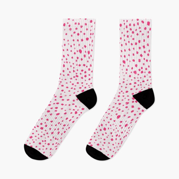 Item preview, Painted Smudge Dots Organic Pattern in Hot Pink designed and sold by kierkegaard.