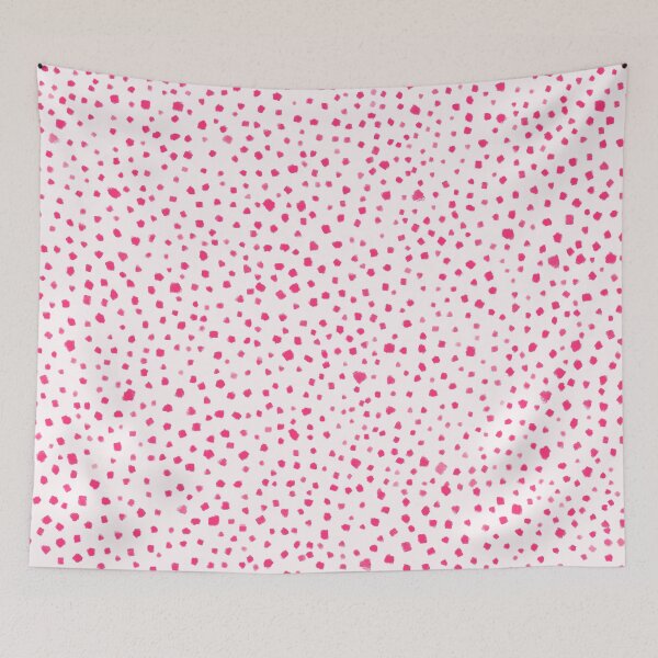Item preview, Painted Smudge Dots Organic Pattern in Hot Pink designed and sold by kierkegaard.