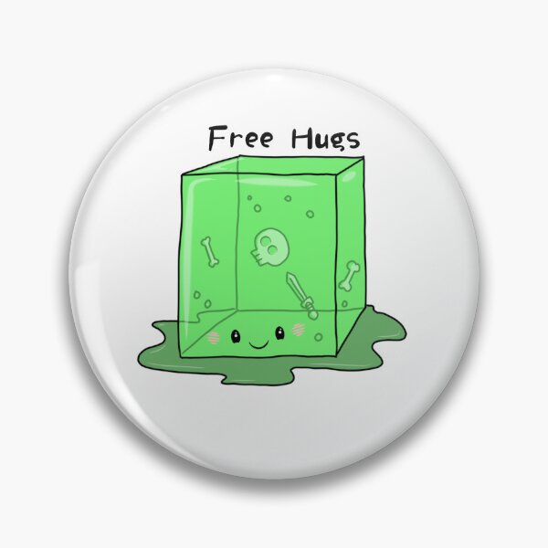 Item preview, Kawaii Gelatinous Cube, Free Hugs designed and sold by BuckyCreative.