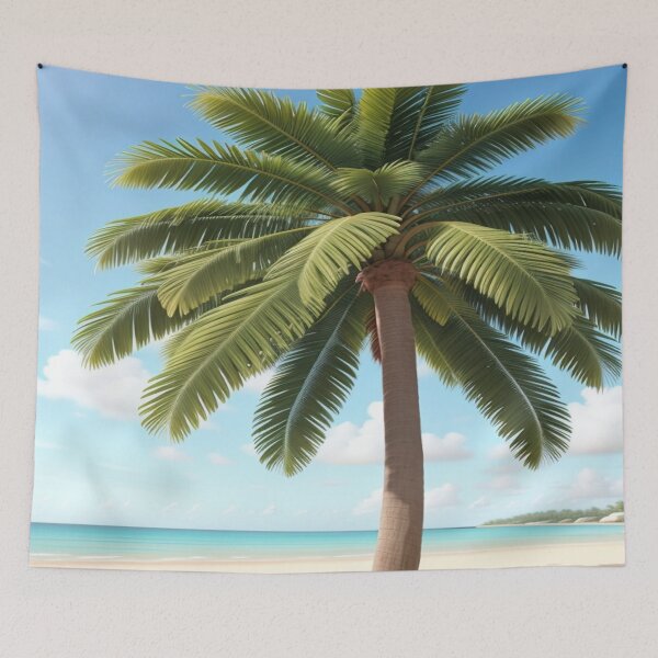Item preview, Zoa Palm tree on the beach designed and sold by Zoa220.