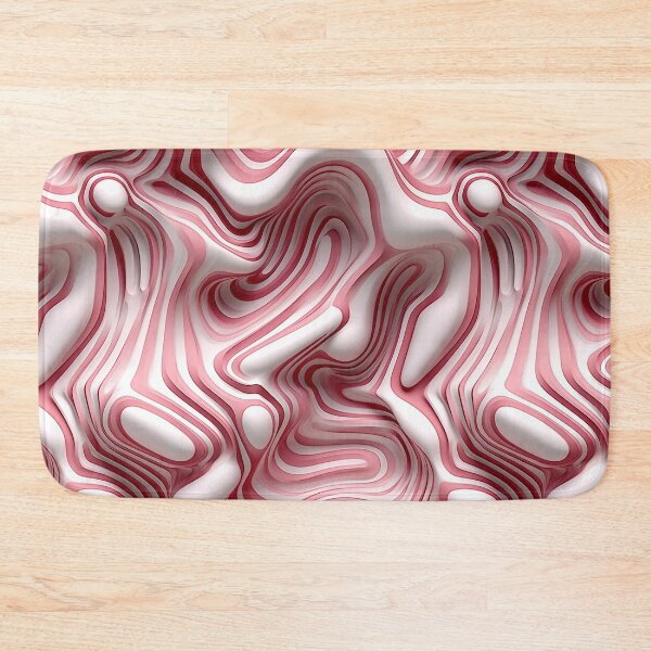 Item preview, 3D Pink and White Abstract Art Pattern designed and sold by aweartome.
