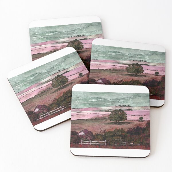 Item preview, Suffolk Landscape Red-Green - An Enchanting Tapestry of Nature's Beauty designed and sold by studioSharonKay.