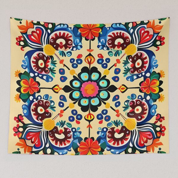 Item preview, Folk art, colorful pattern  designed and sold by artbelka.