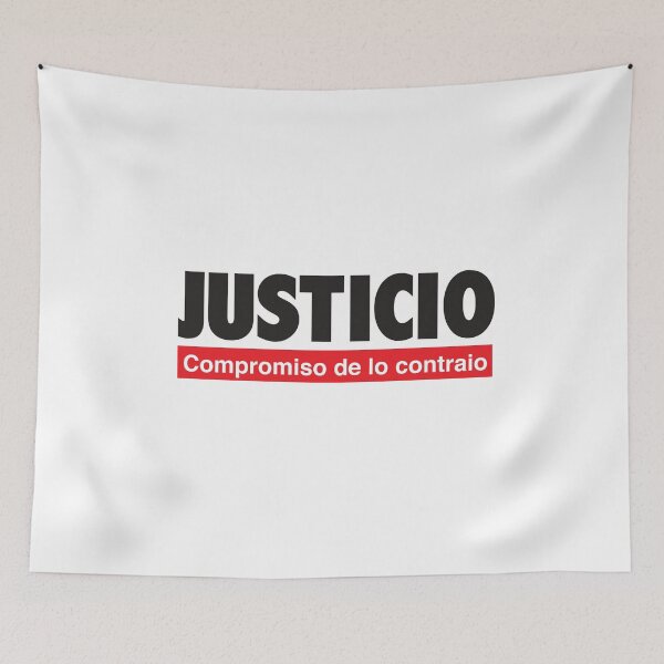 Item preview, Justicio Compromiso de lo contraio (Justicia: Compromiso de lo contrario) designed and sold by ArtofDissent.