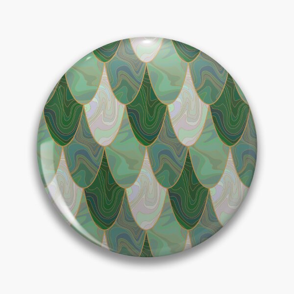 Item preview, Green and white reptile scale marbled pattern  designed and sold by Osting.