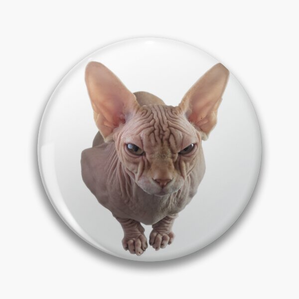 Item preview, Round Grumpy Sphynx designed and sold by esset.