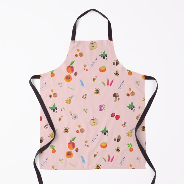 Item preview, Cottage core gouache painting repeated pattern : pink bg designed and sold by Maysoulrose.