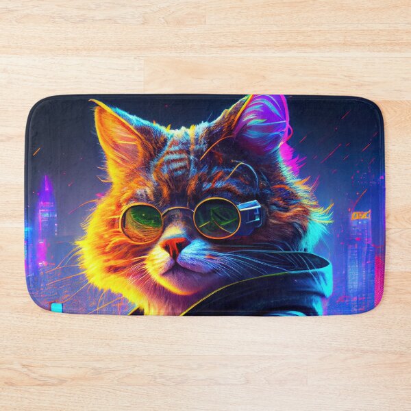 Item preview, S1-004-2 Cyber Beasts Series: Cyberpunk Cat - Part 2 (With Background) designed and sold by Apainterio.
