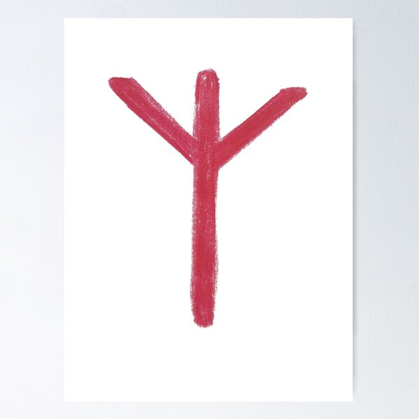 Item preview, Algiz Germanic Rune designed and sold by MagentaTwilight.