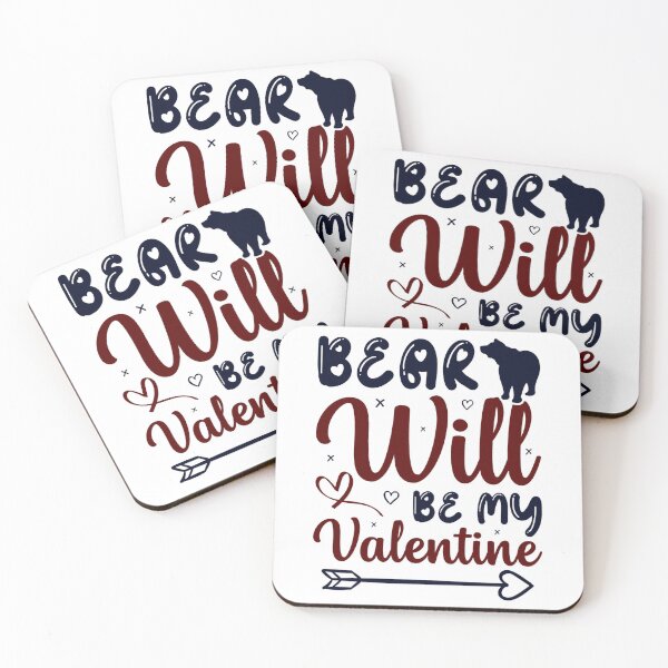 Item preview, Bear Will Be My Valentine designed and sold by BroderickAsia.