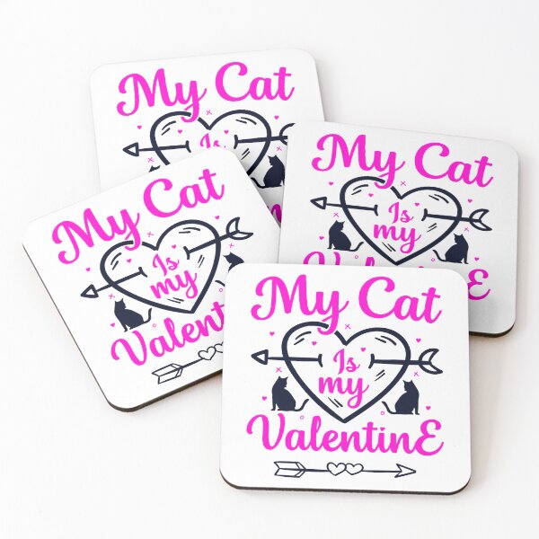 Item preview, My Cat Is My Valentine designed and sold by BroderickAsia.