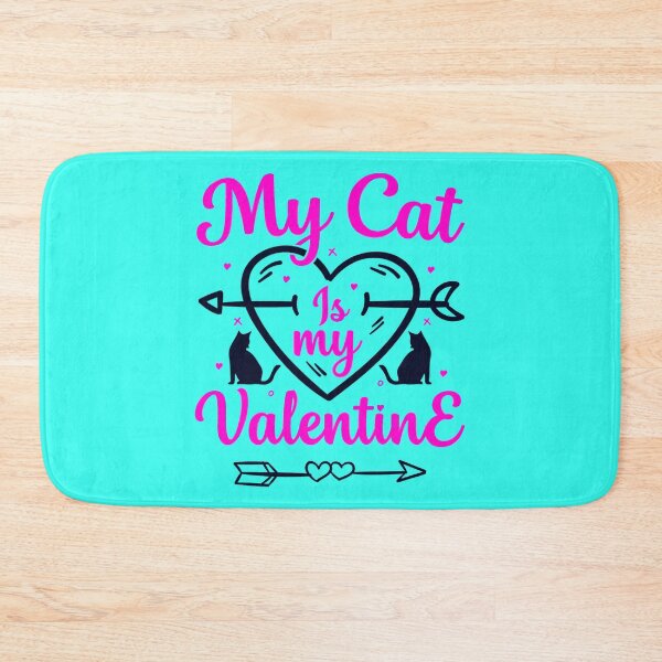 Item preview, My Cat Is My Valentine designed and sold by BroderickAsia.