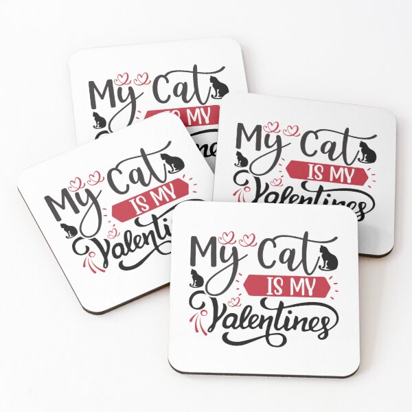 Item preview, My Cat Is My Valentines designed and sold by BroderickAsia.