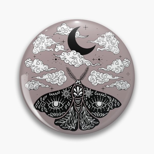 Item preview, Polilla luna y nubes designed and sold by Madeleine39.