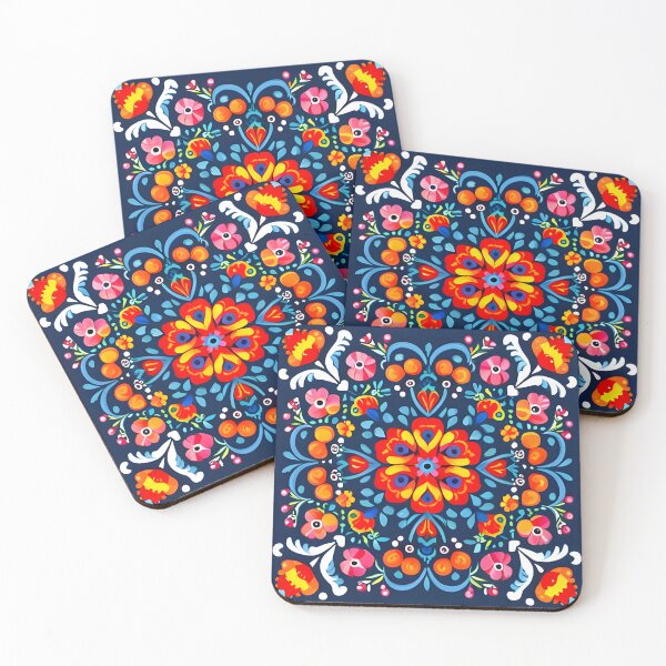 Item preview, Folk inspired art, colorful pattern  designed and sold by artbelka.