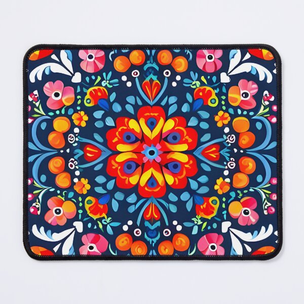 Item preview, Folk inspired art, colorful pattern designed and sold by artbelka.