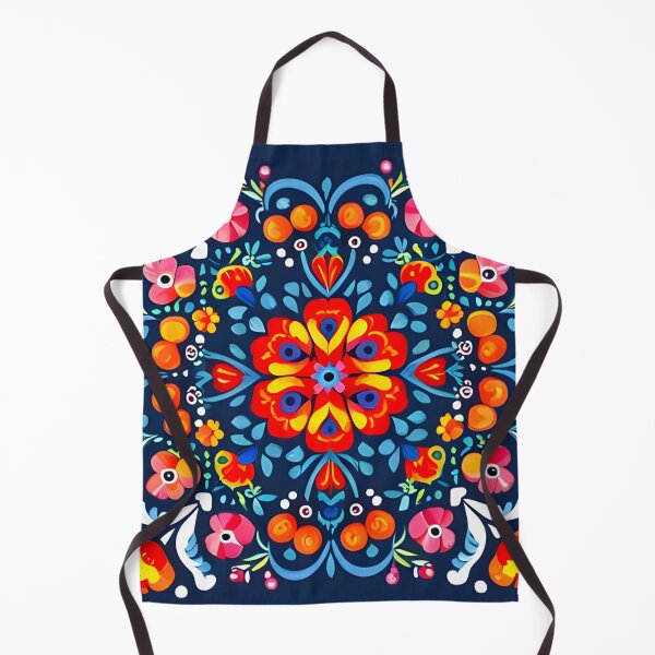 Item preview, Folk inspired art, colorful pattern designed and sold by artbelka.