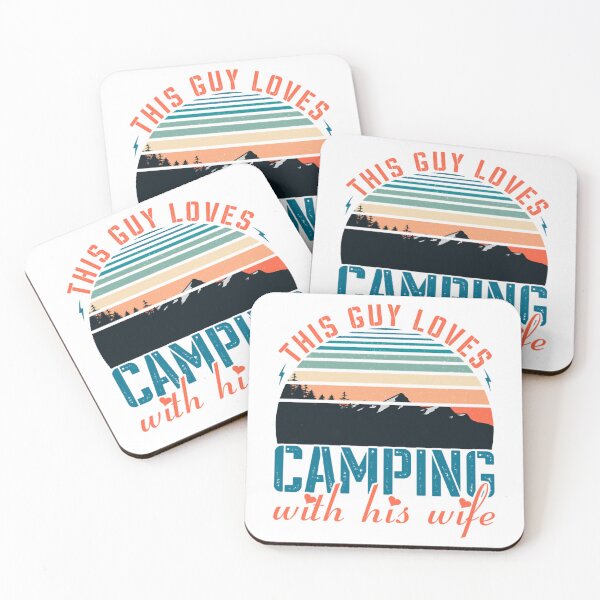 Item preview, This Guy Loves Camping With His Wife designed and sold by BroderickAsia.