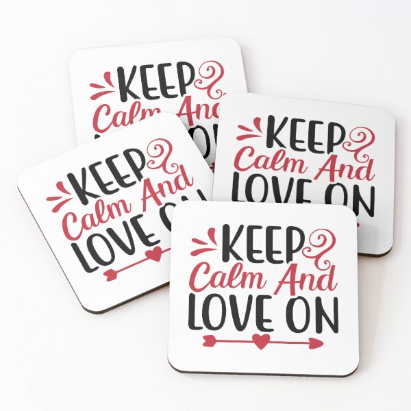 Item preview, Valentine Keep Calm And Love On designed and sold by BroderickAsia.