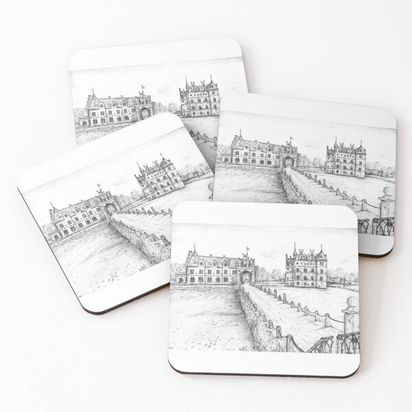 Item preview, Egeskov Slot Castle Drawing, Funen, Denmark - A Fairytale Escape to Danish Grandeur designed and sold by studioSharonKay.