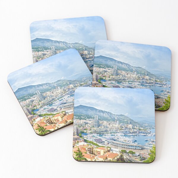 Item preview, Monaco Montecarlo principality aerial view. Azure coast designed and sold by Stefano Orazzini.