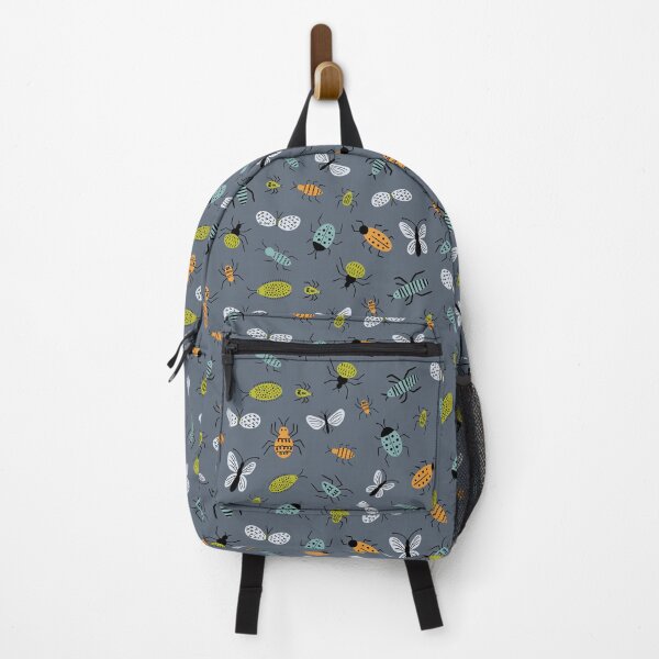 Item preview, Cute doodle bugs, beetles, moths, gnats and more - gray - shw1029 a designed and sold by Shiny Happy World.