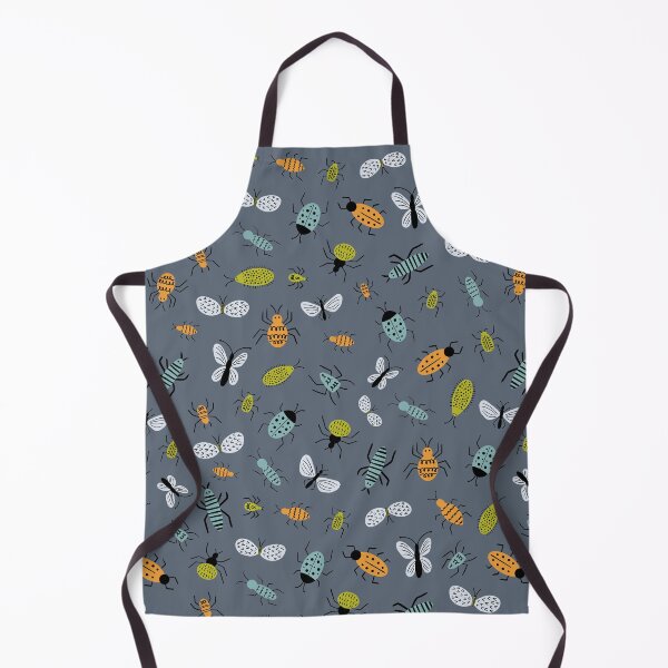 Item preview, Cute doodle bugs, beetles, moths, gnats and more - gray - shw1029 a designed and sold by Shiny Happy World.