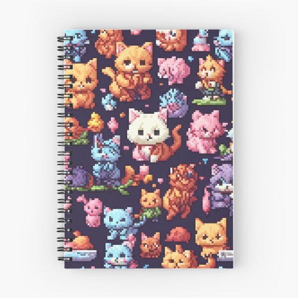 Item preview, Pixel art kitty cats kawaii designed and sold by purul3nt.