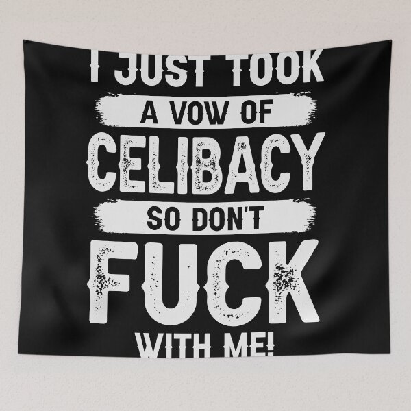 Item preview, I just took a vow of celibacy so don't fuck with me! designed and sold by DienstNet.