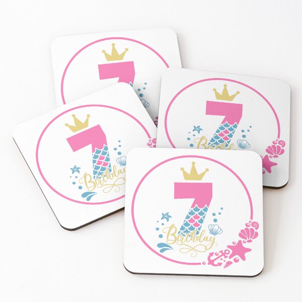 Item preview, mermaid princess 7 birthday   designed and sold by Oksidesignsweet.